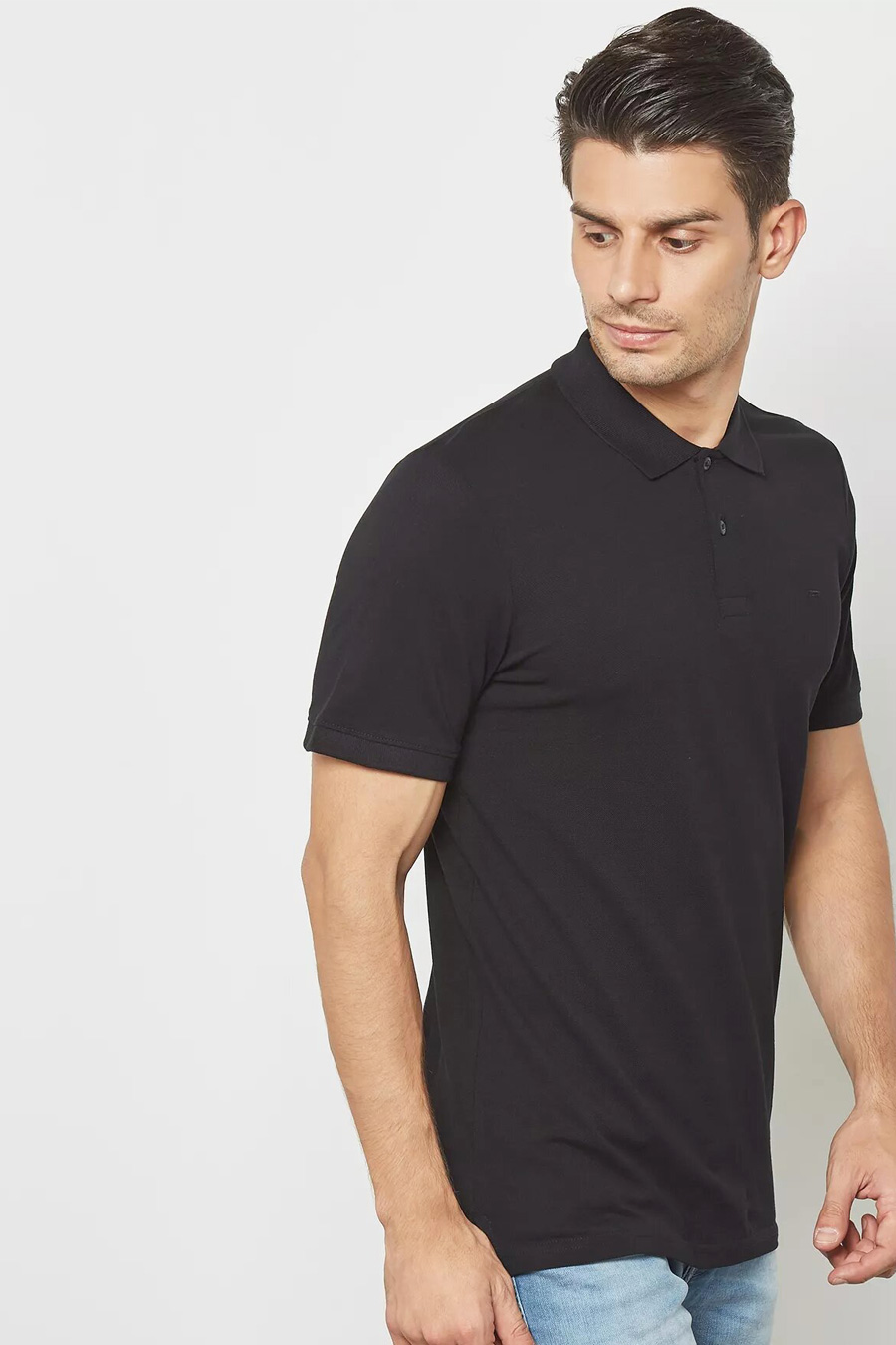 Polo marškinėliai JACK & JONES 12136516-BLACK