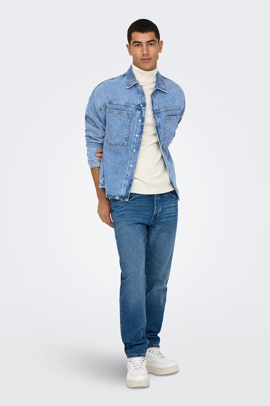 Džinsinė striukė ONLY & SONS 22034613-Medium-Blue