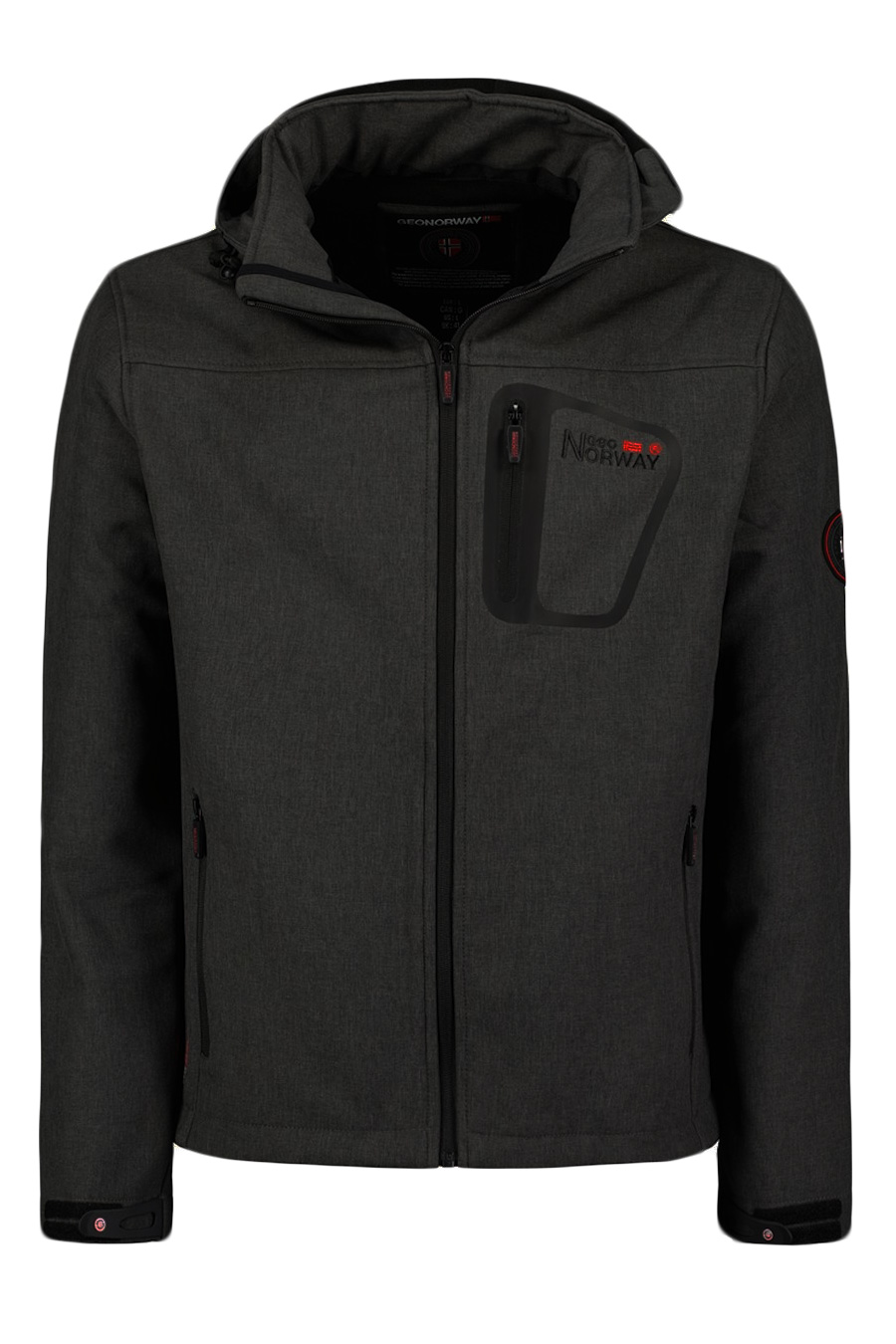 Striukė GEOGRAPHICAL NORWAY TEXSHELL-Dark-Grey