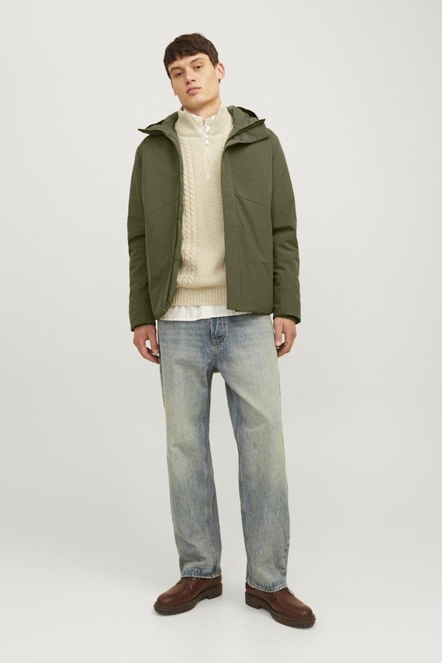 Žieminė striukė JACK & JONES 12258405-Grape-Leaf