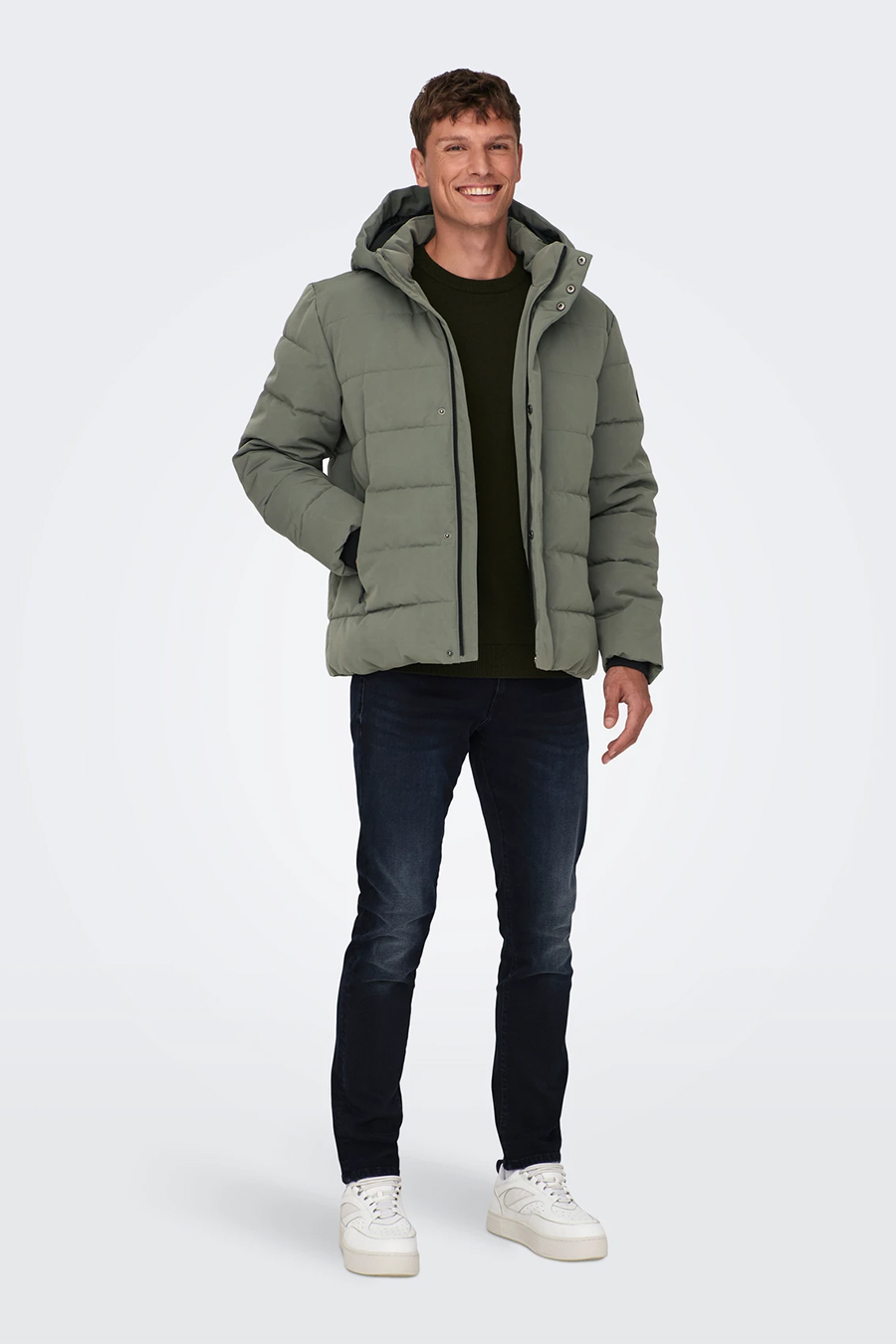 Žieminė striukė ONLY & SONS 22019598-Castor-Gray