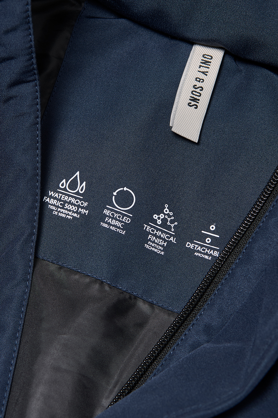 Žieminė striukė ONLY & SONS 22019598-Navy-Blazer