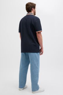 Polo marškinėliai JACK & JONES 12143859-Black-Navy-NEO