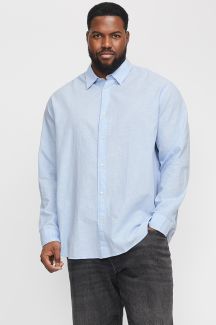 Lininiai marškiniai JACK & JONES 12269089-Chambray-Blue