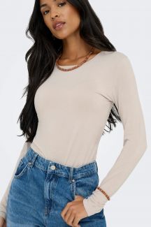 Marškinėliai ilg. rankovėmis JACQUELINE DE YONG 15272092-Chateau-Gray