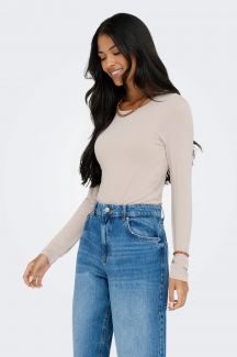 Marškinėliai ilg. rankovėmis JACQUELINE DE YONG 15272092-Chateau-Gray