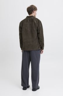 Aksominiai marškiniai JACK & JONES 12282350-Black-Olive