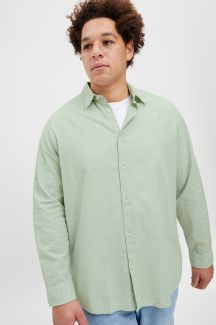 Lininiai marškiniai JACK & JONES 12269089-Iceberg-Green