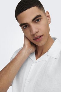 Lininiai marškiniai ONLY & SONS 22025116-White