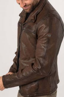 Odinė striukė MAURITIUS 1201-0729-antique-cogna