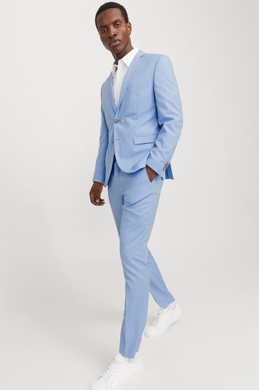 Kostiumo kelnės JACK & JONES 12141112-Chambray-Blue