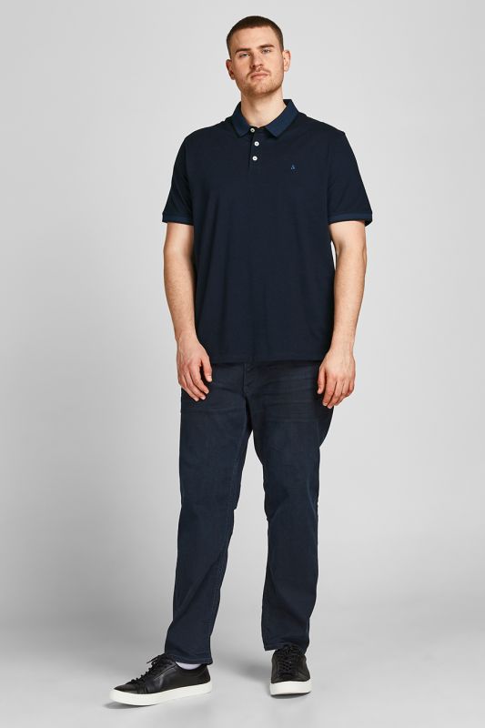 Polo marškinėliai JACK & JONES 12143859-Dark-Navy