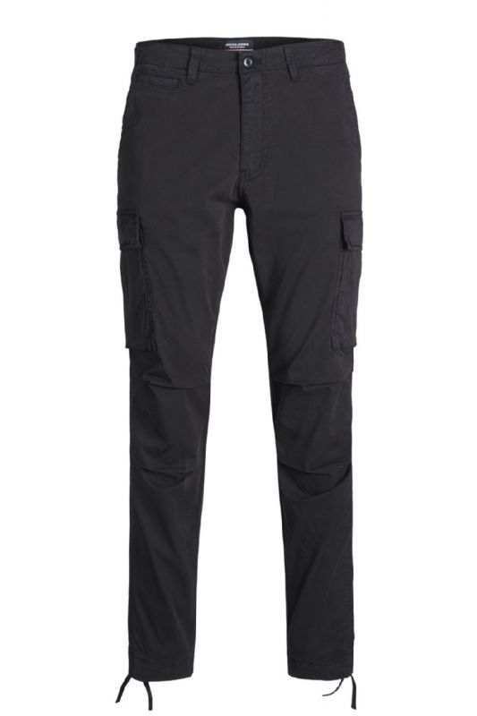 Cargo kelnės JACK & JONES 12216664-Black-SOLID