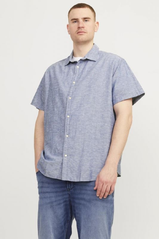 Lininiai marškiniai JACK & JONES 12253721-Faded-Denim