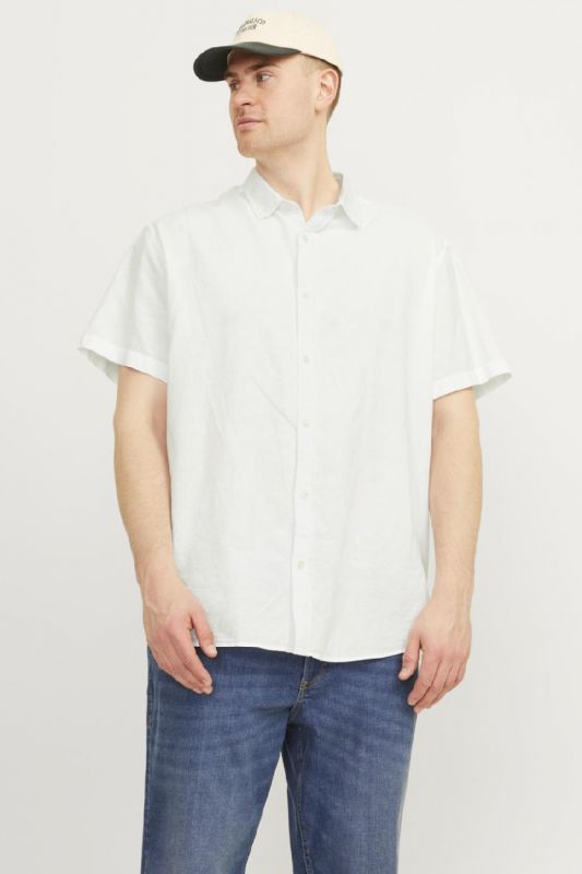 Lininiai marškiniai JACK & JONES 12253721-White