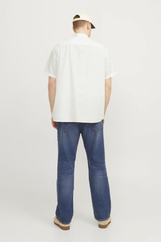 Lininiai marškiniai JACK & JONES 12253721-White