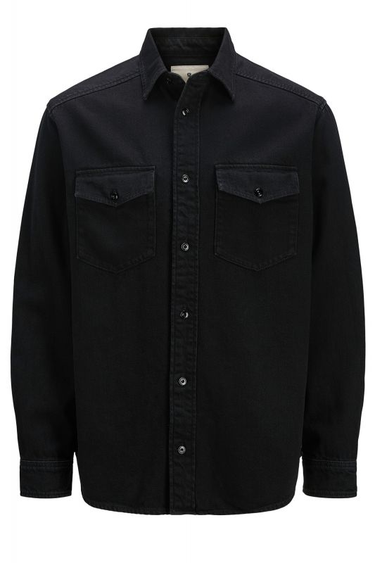 Džinsiniai marškiniai JACK & JONES 12275137-Black