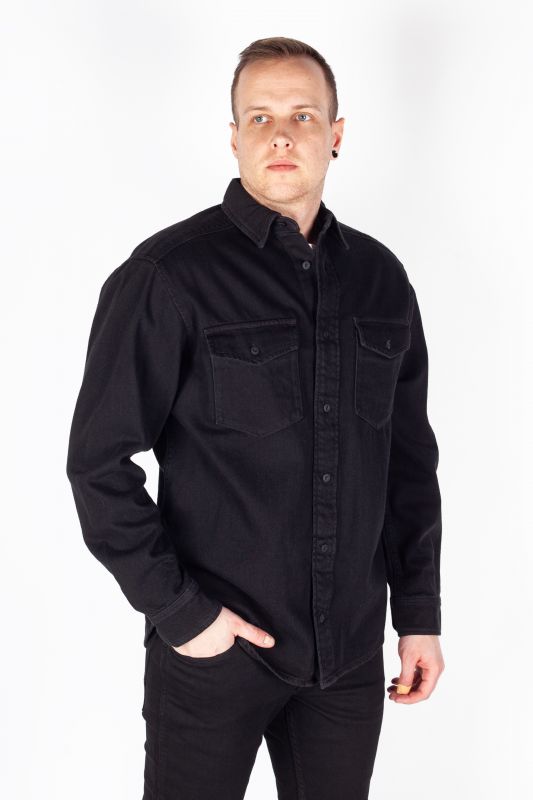 Džinsiniai marškiniai JACK & JONES 12275137-Black