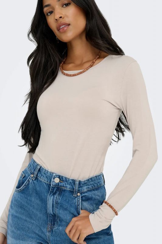 Marškinėliai ilg. rankovėmis JACQUELINE DE YONG 15272092-Chateau-Gray