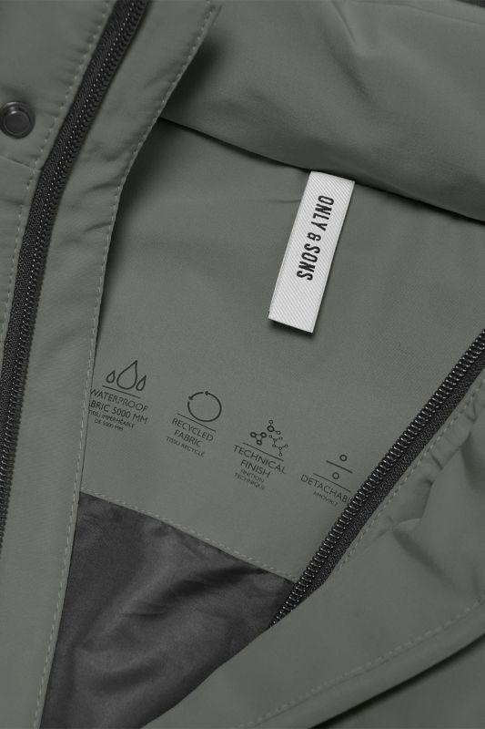 Žieminė striukė ONLY & SONS 22019598-Castor-Gray