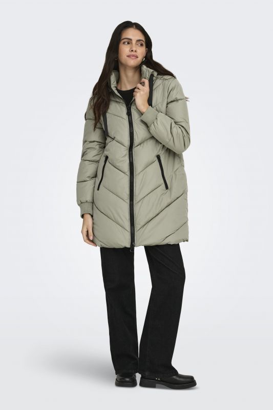 Žieminė striukė JACQUELINE DE YONG 15207784-Vetiver-BLACK