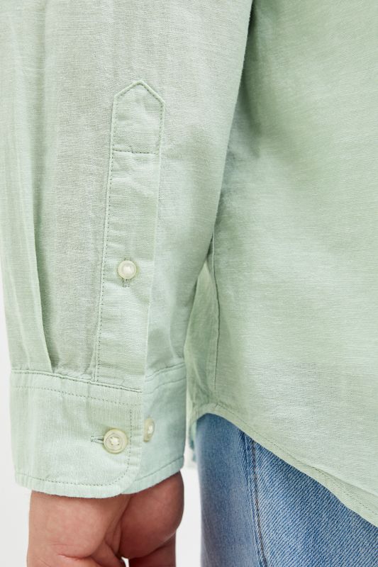 Lininiai marškiniai JACK & JONES 12269089-Iceberg-Green