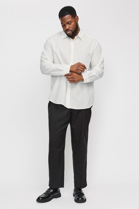 Lininiai marškiniai JACK & JONES 12269089-White
