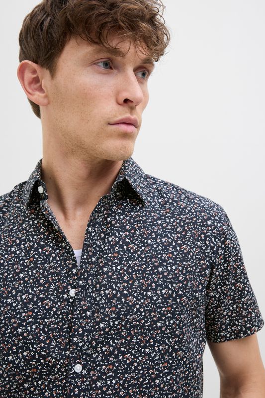 Lininiai marškiniai JACK & JONES 12274951-Night-Sky