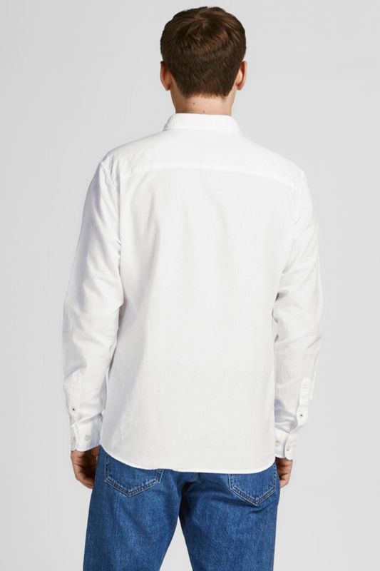Lininiai marškiniai JACK & JONES 12196819-White