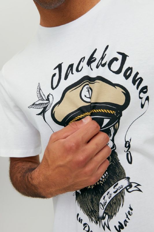 Marškinėliai JACK & JONES 12227779-Bright-White