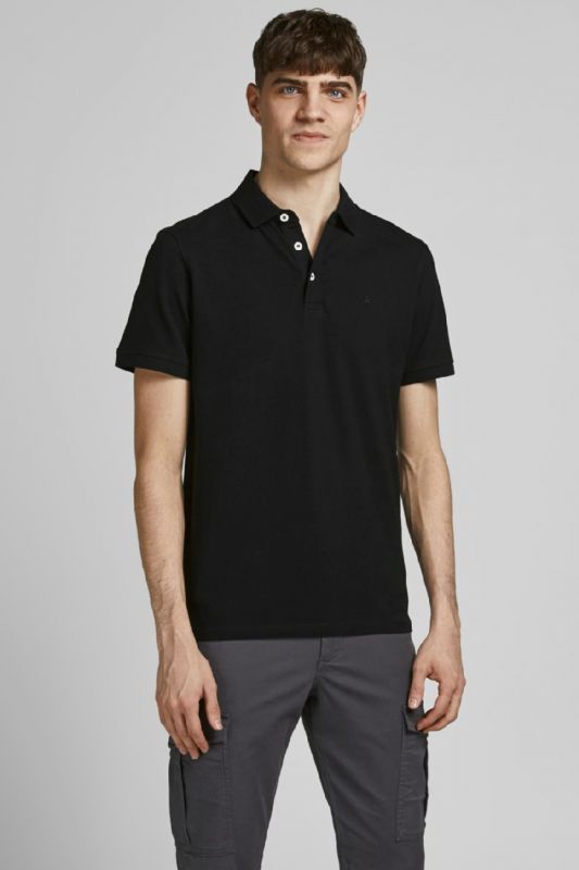 Polo marškinėliai JACK & JONES 12136668-Black-Tonal-BL