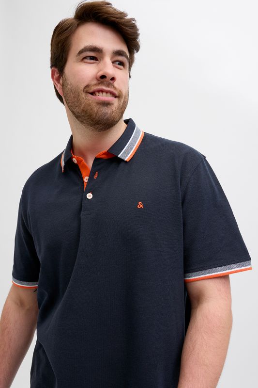 Polo marškinėliai JACK & JONES 12143859-Black-Navy-NEO