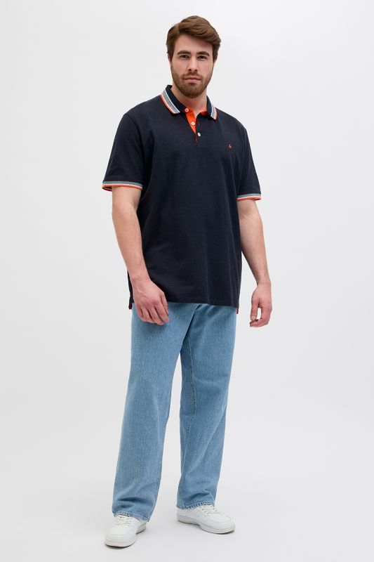 Polo marškinėliai JACK & JONES 12143859-Black-Navy-NEO