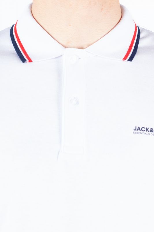 Polo marškinėliai JACK & JONES 12250736-White