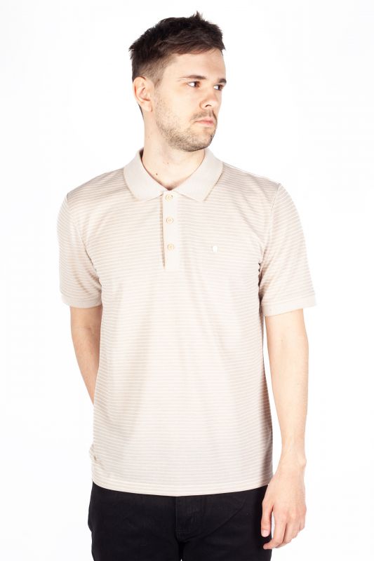 Polo marškinėliai MCL 39934-BEJ-MELANJ
