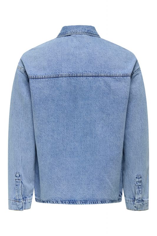 Džinsinė striukė ONLY & SONS 22034613-Medium-Blue