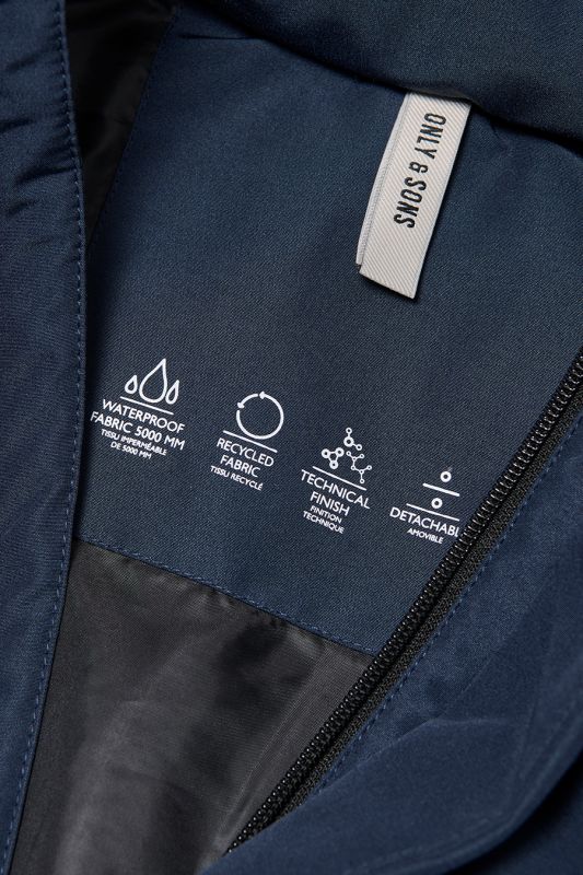 Žieminė striukė ONLY & SONS 22019598-Navy-Blazer