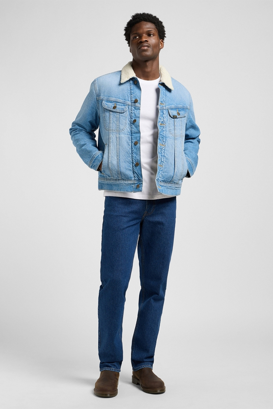 Džinsu jaka ar oderi LEE 112370463