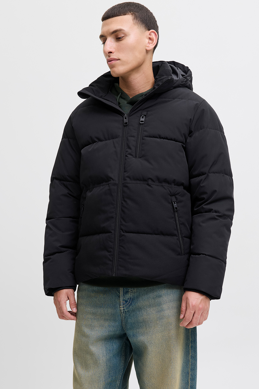 Ziemas jaka JACK & JONES 12278792-Black