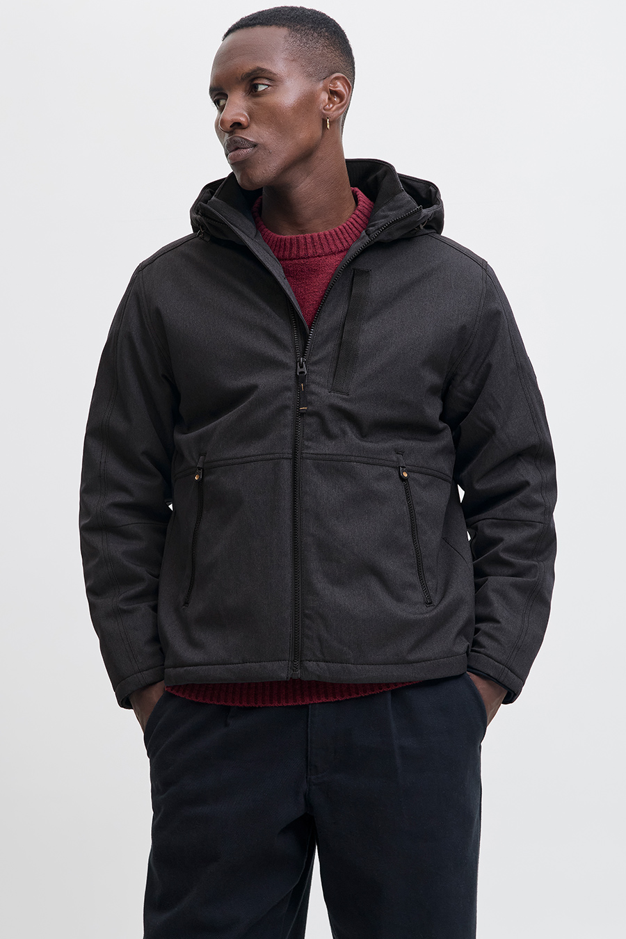 Ziemas jaka JACK & JONES 12279063-Black