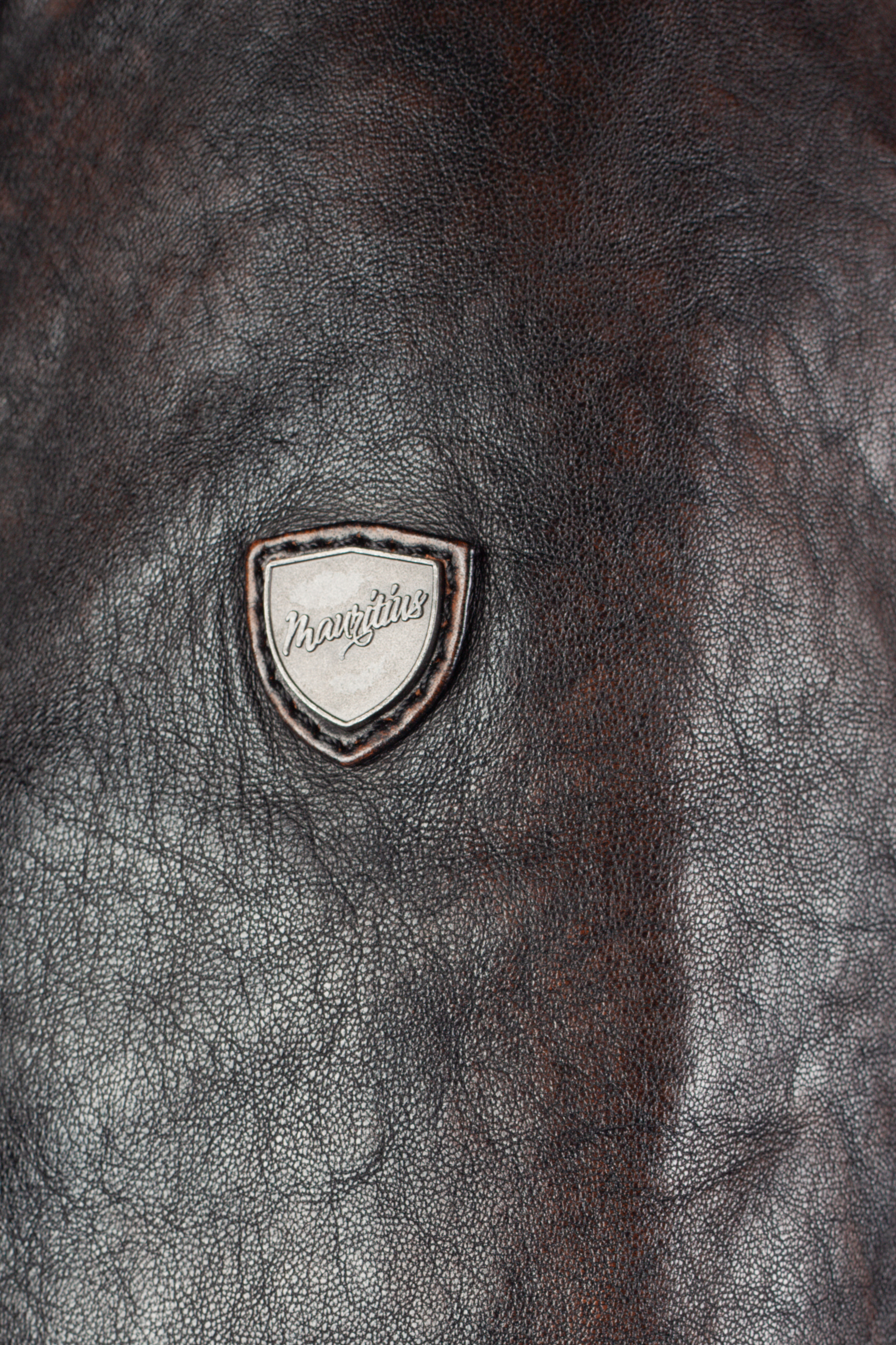 Ādas jaka MAURITIUS 1901-0007-antique-brown