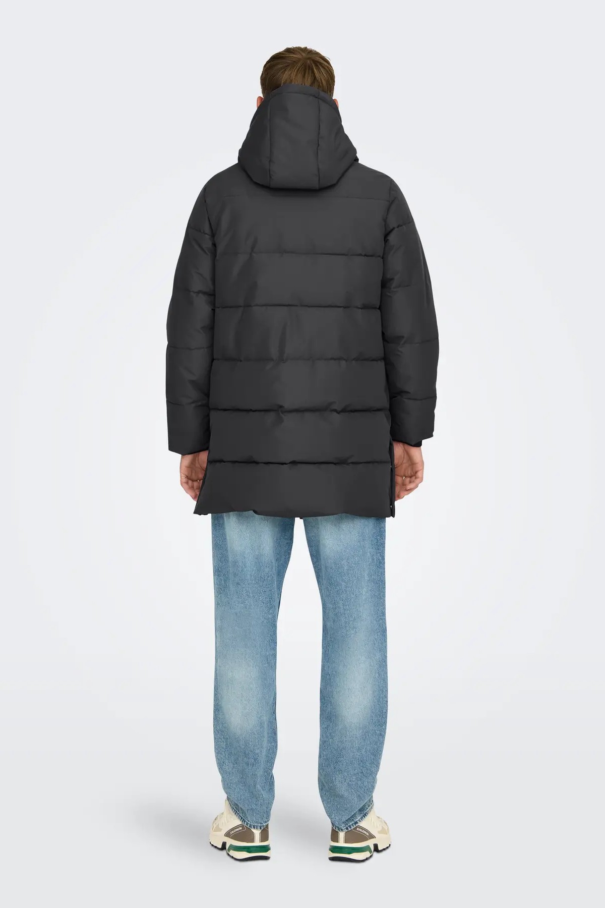 Ziemas jaka ONLY & SONS 22020156-Grey-Pinstrip