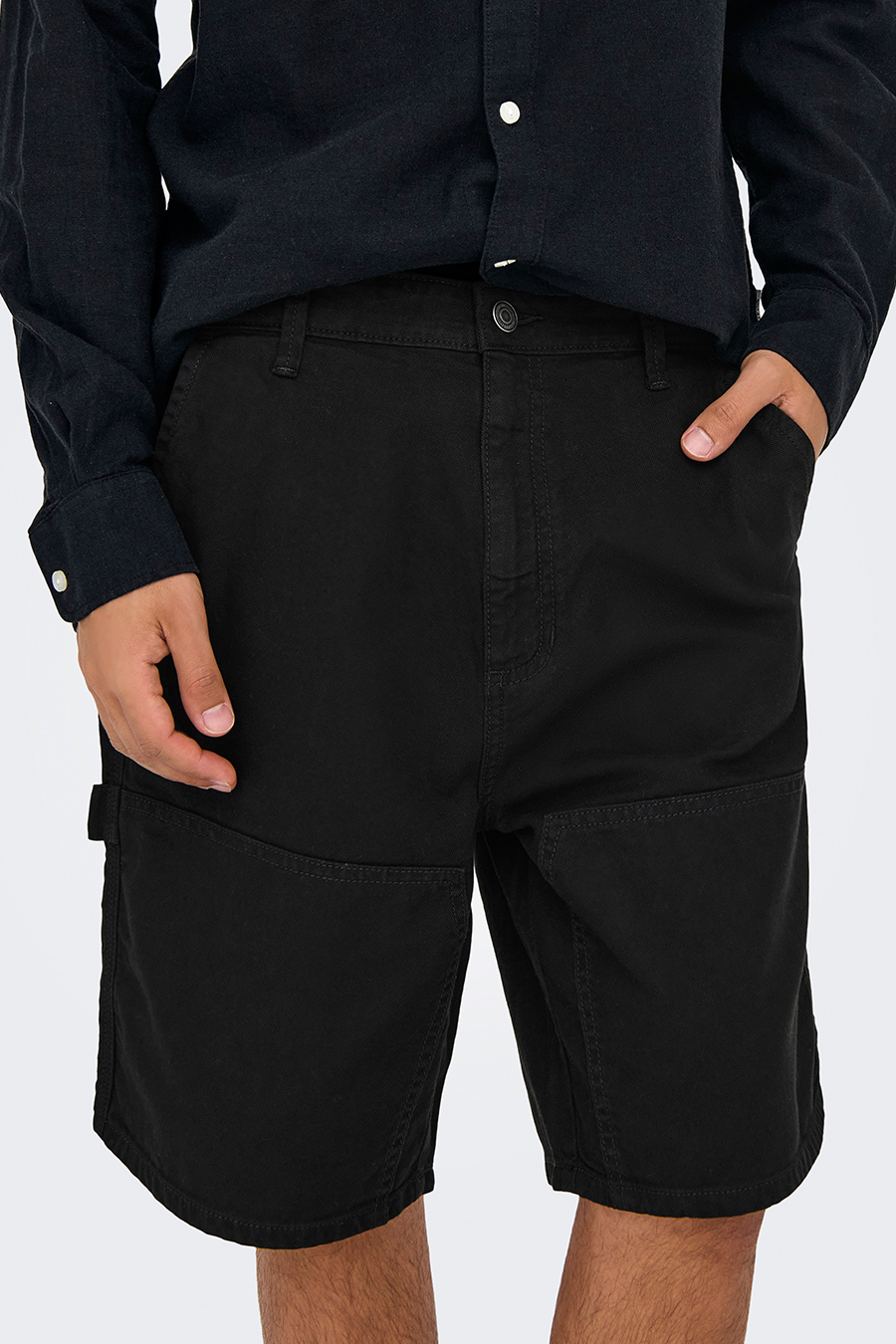 Auduma šorti ONLY & SONS 22030223-Black