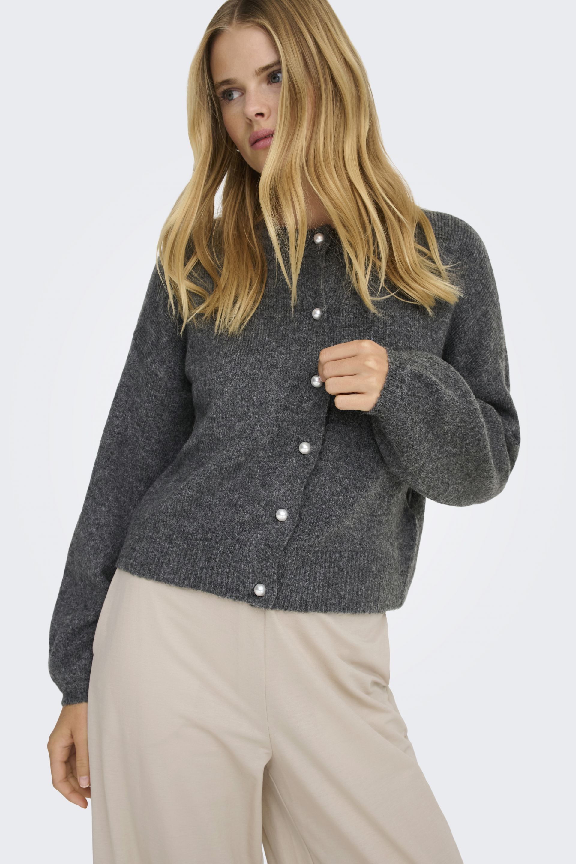 Auduma jaka ONLY 15242300-DG-Melange