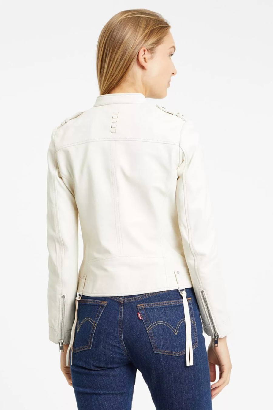 Ādas jaka GIPSY G2WNaly-SF-LABRIV-white