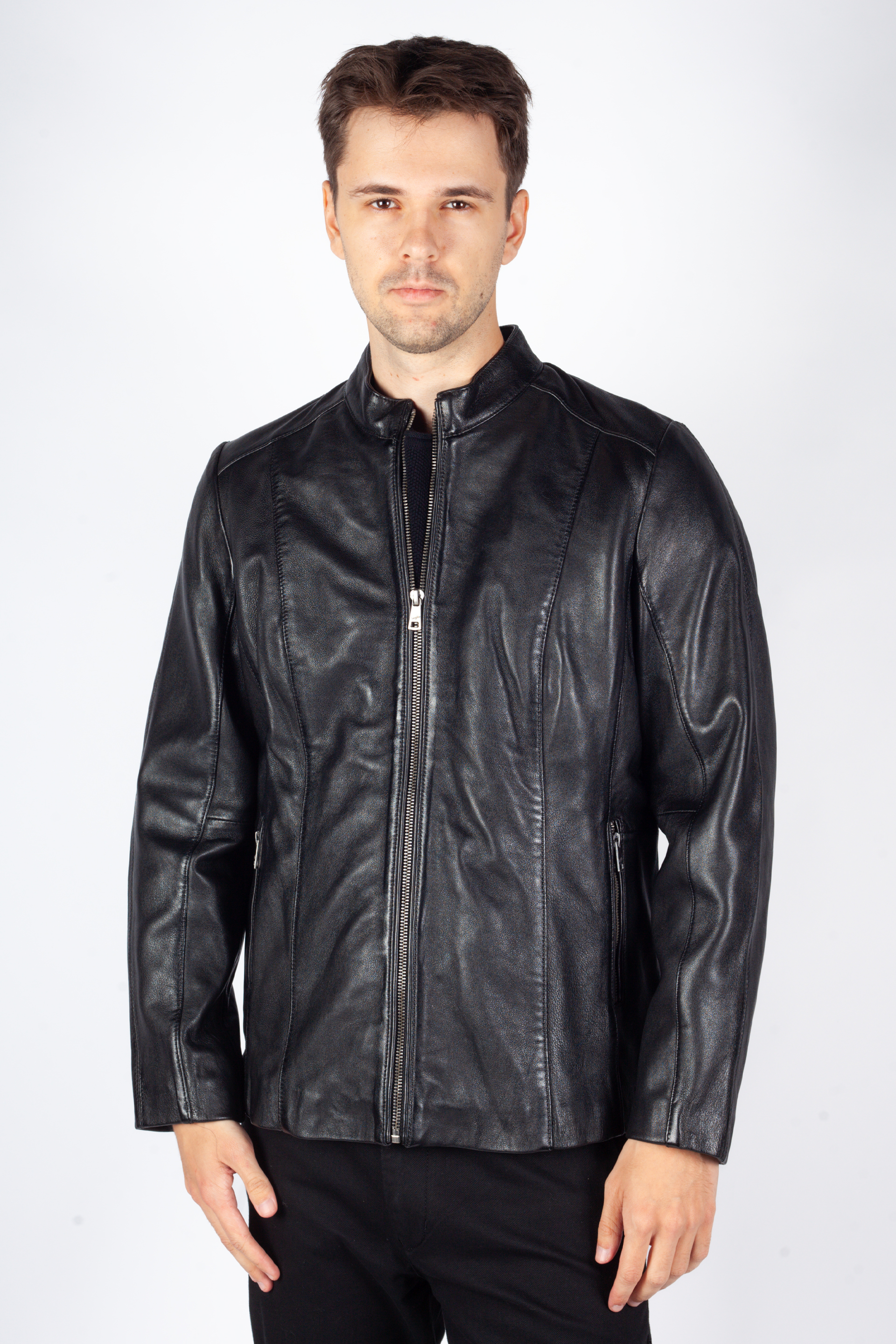 Ādas jaka MAURITIUS 1101-0697-black