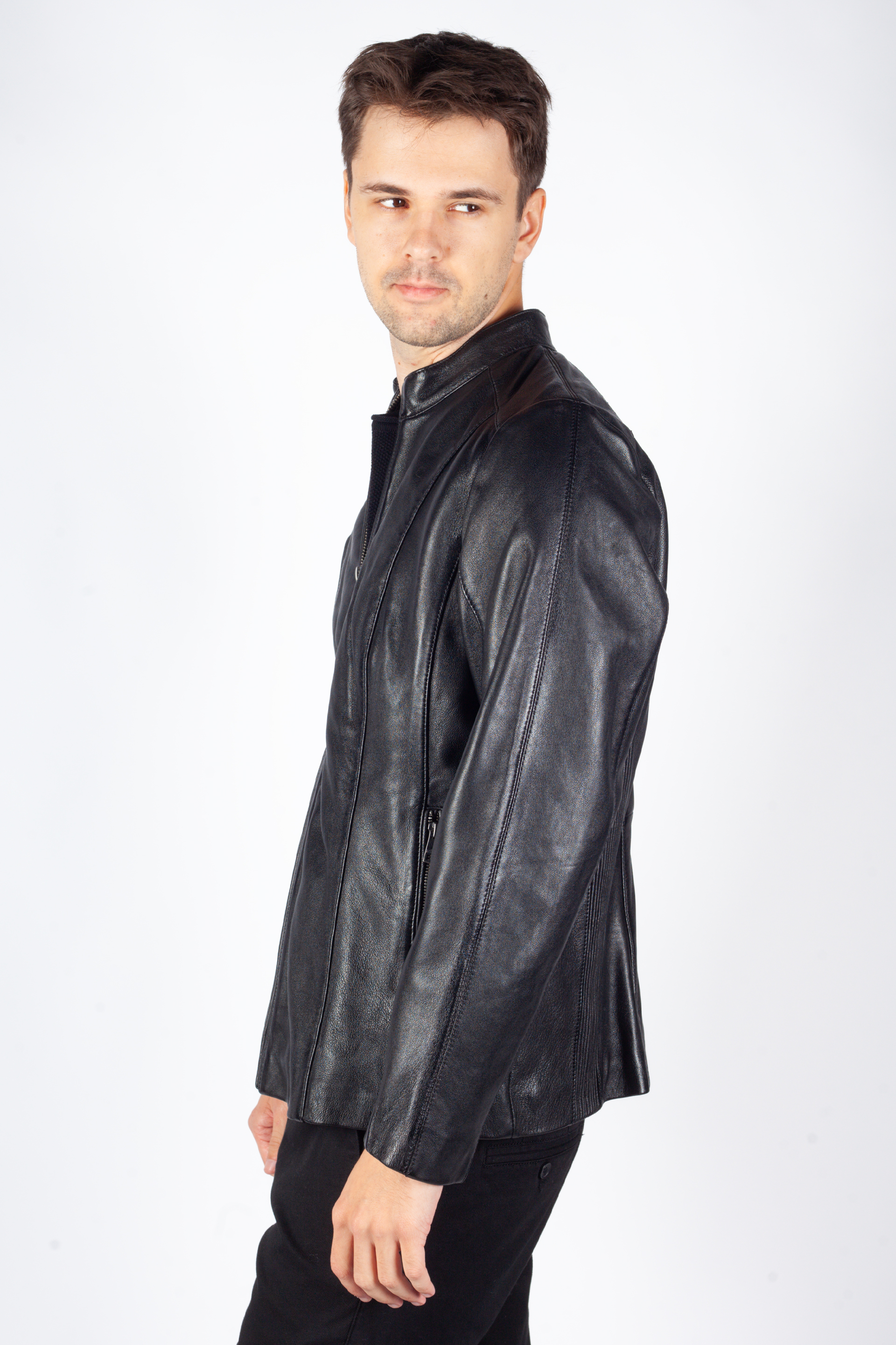 Ādas jaka MAURITIUS 1101-0697-black