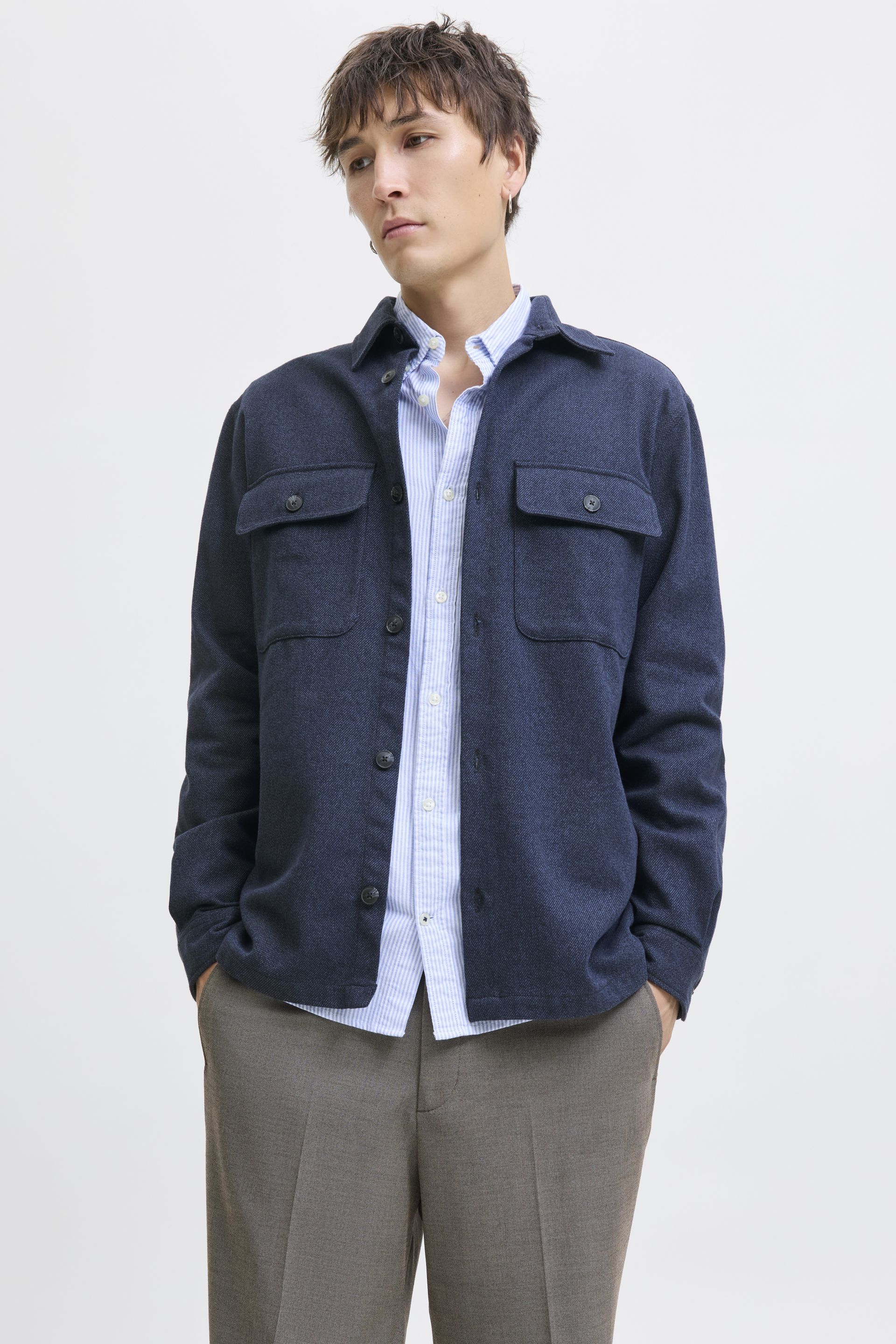 Krekls JACK & JONES 12286840-Dark-Navy