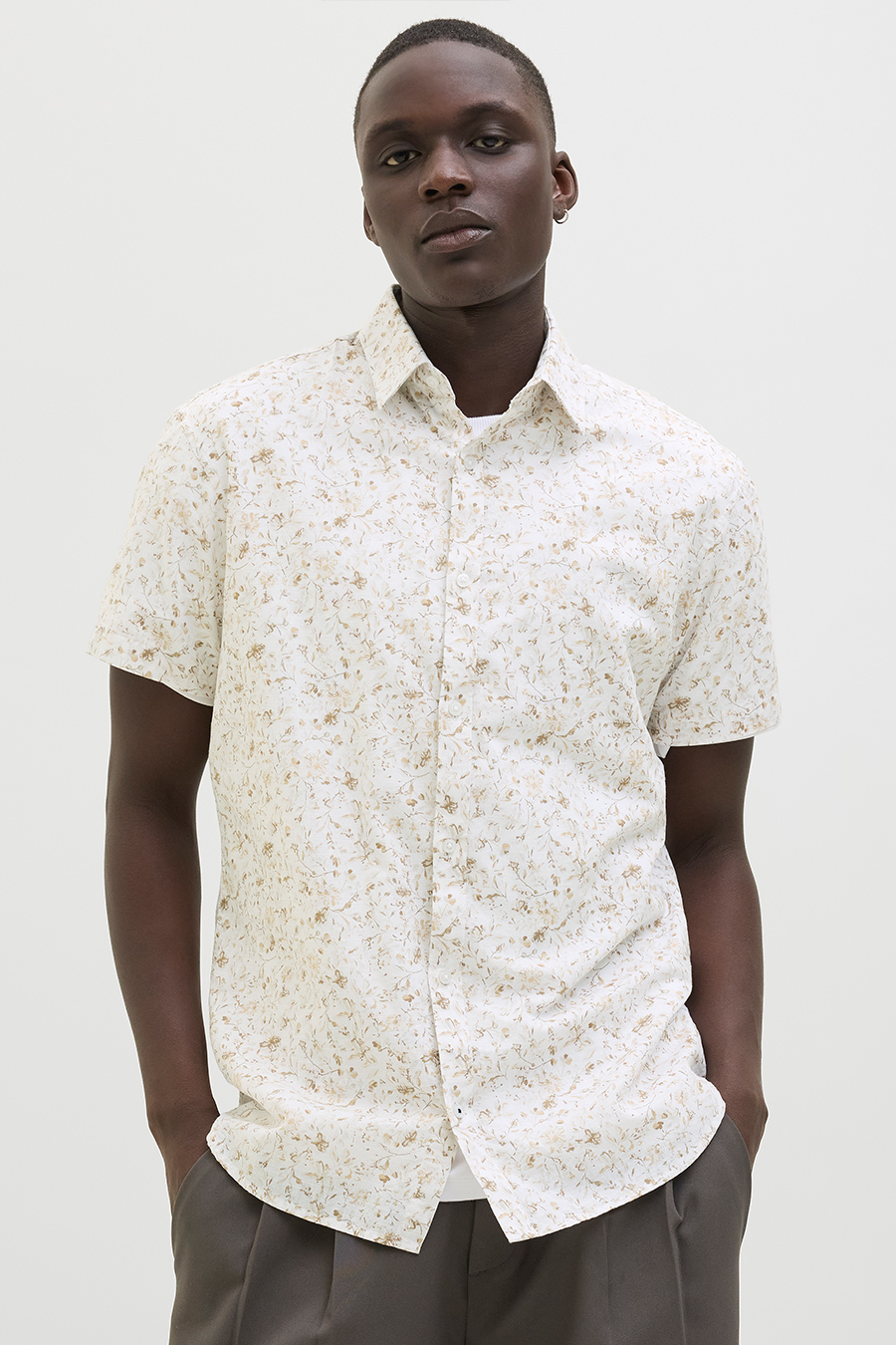 Lina krekls JACK & JONES 12274951-Cloud-Dancer