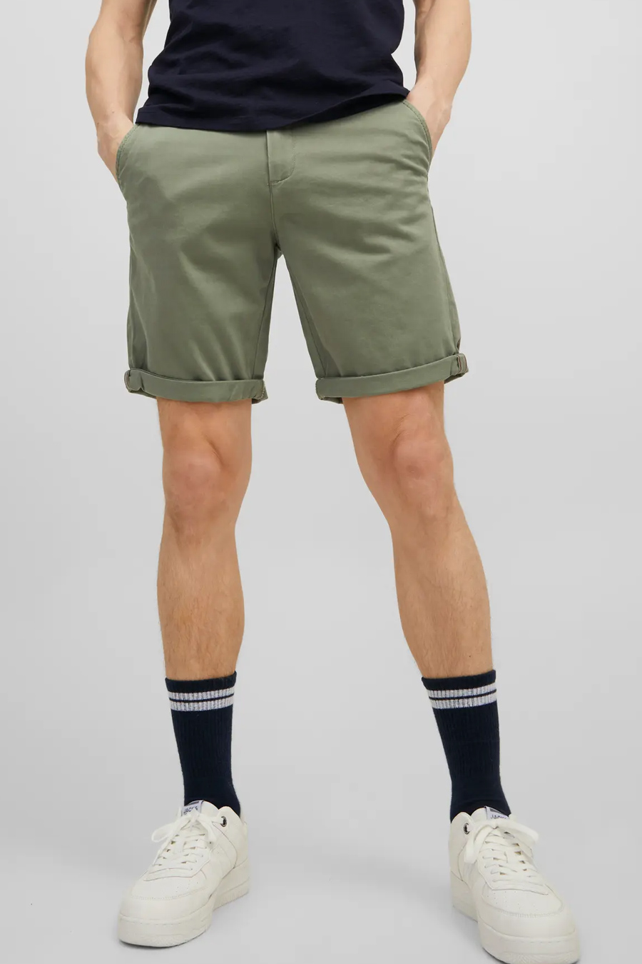 Auduma šorti JACK & JONES 12165604-Dusty-Olive